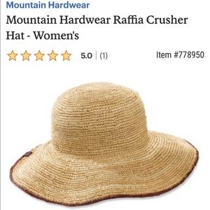 Mountain Hardware Raffia Crusher Hat